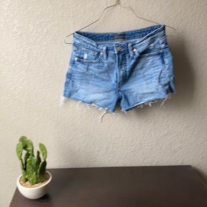 Silver denim shorts size 25